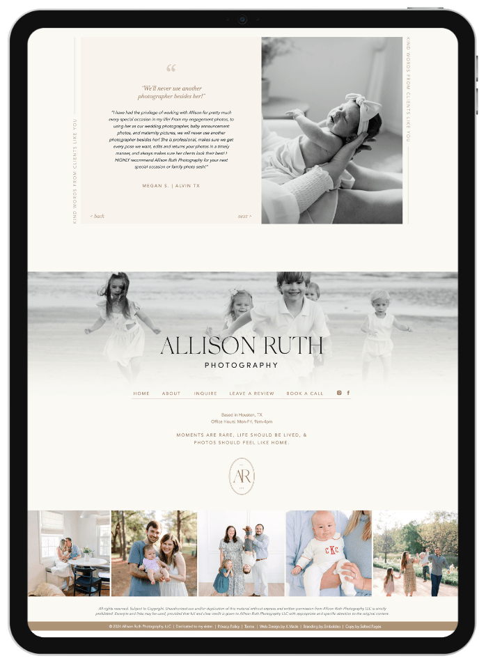 Custom Brand & Showit Site Package