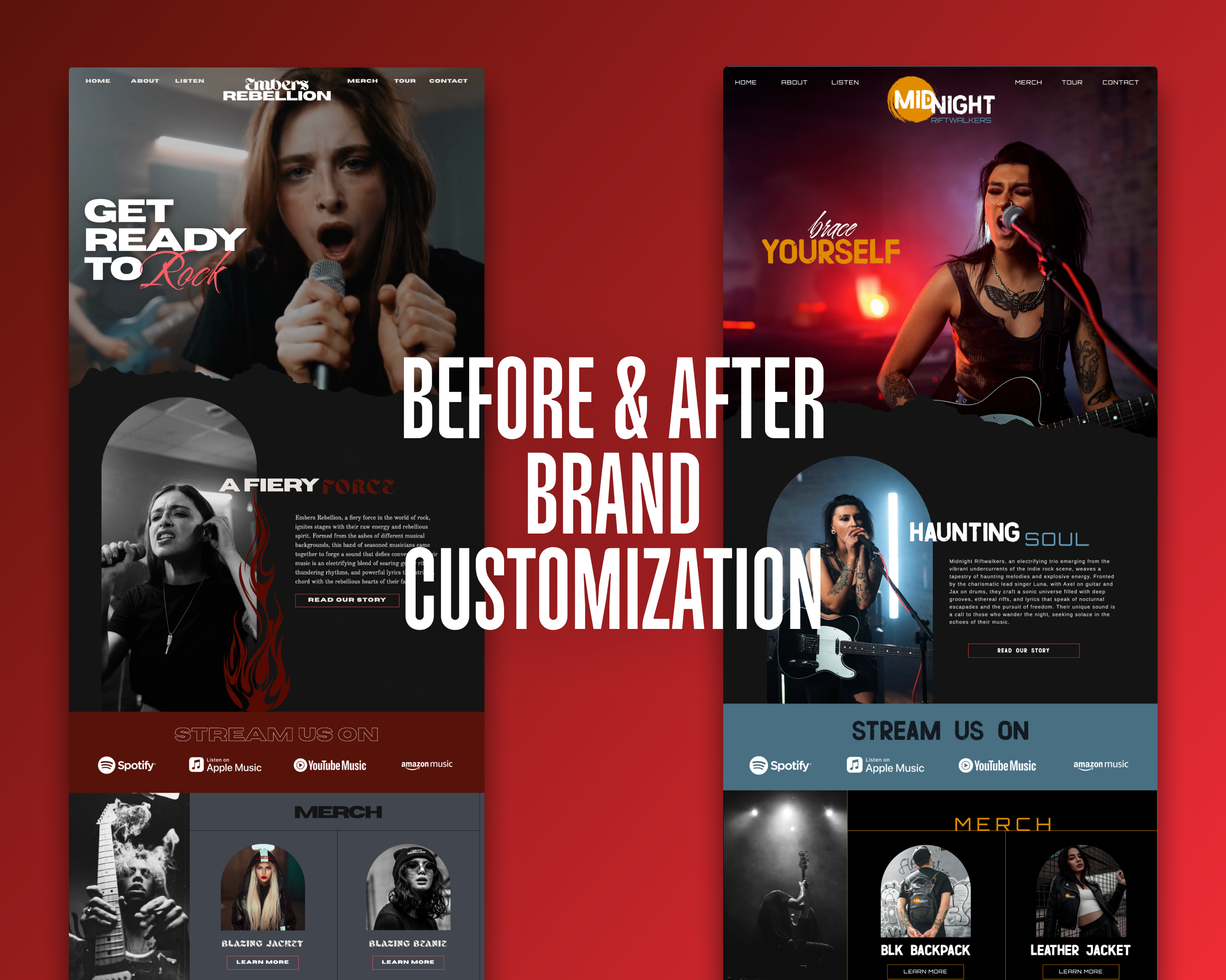 The Sleeve - Showit Template Customization