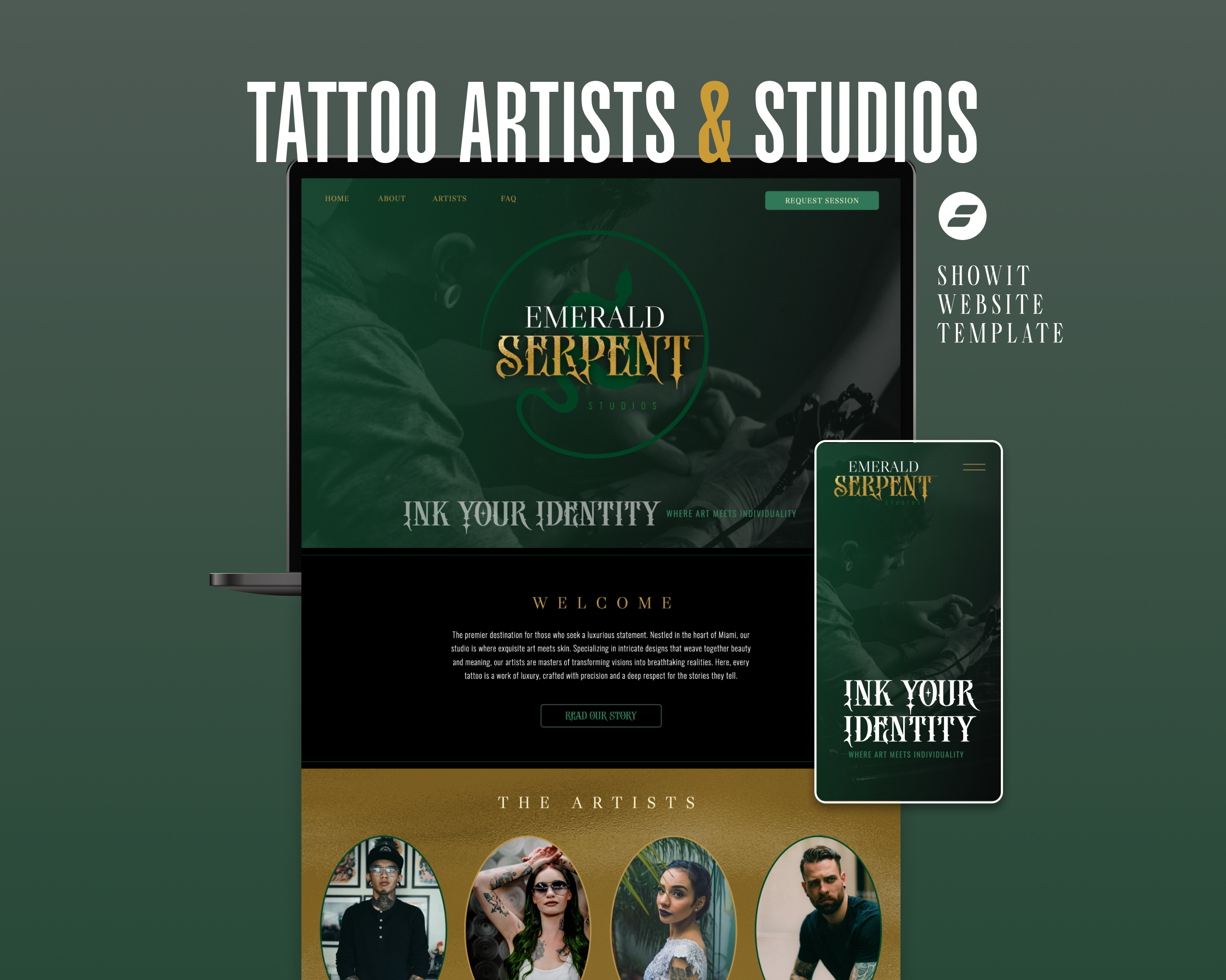 The Sleeve - Showit Template Customization
