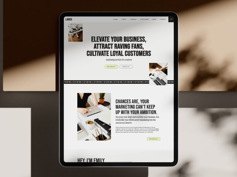 SEO and conversion-driven Showit website templates