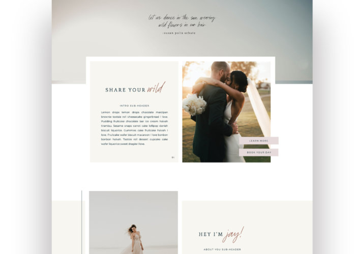 Showit Template Customization