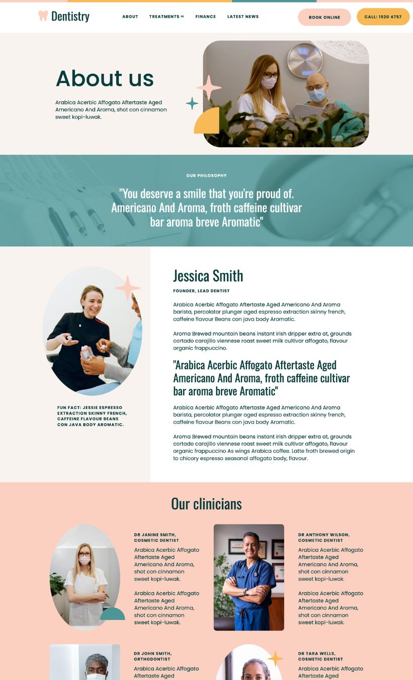 Dentist Website Template - Image 9
