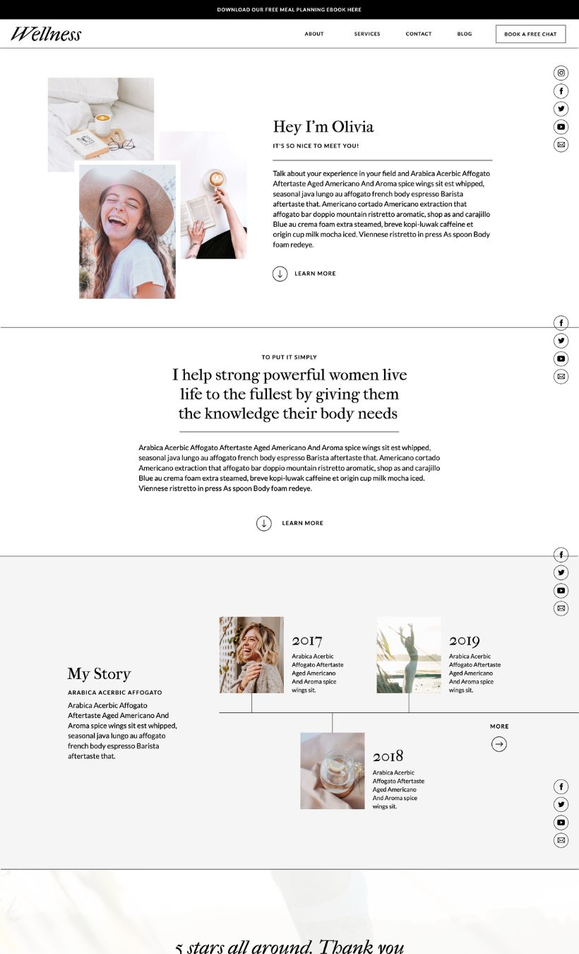 Wellness Website Template - Image 2