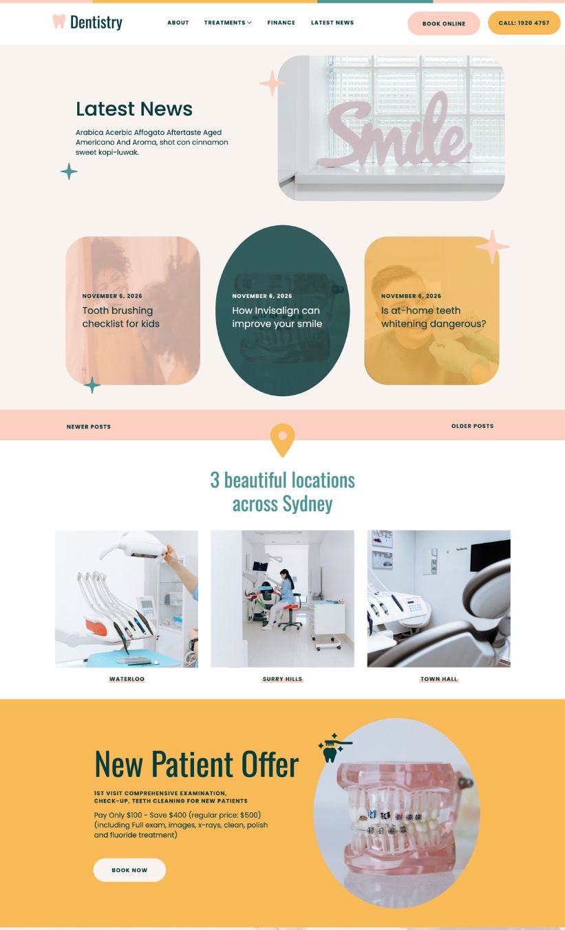 Dentist Website Template - Image 4