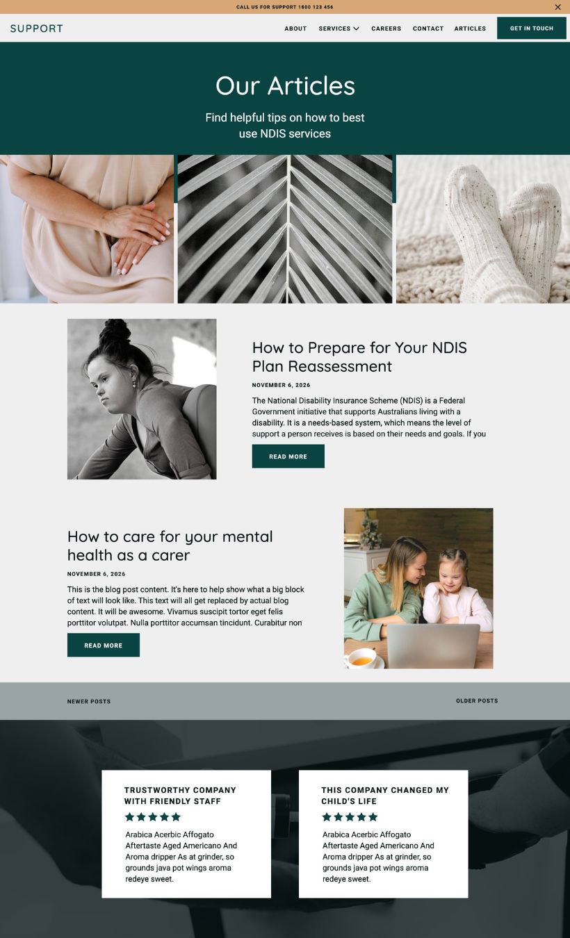 NDIS Showit Website Template - Image 2