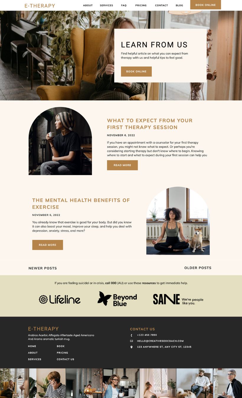 Therapist Showit Website Template - Image 3