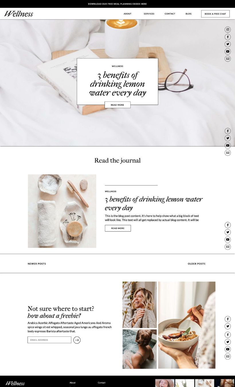 Wellness Website Template - Image 3