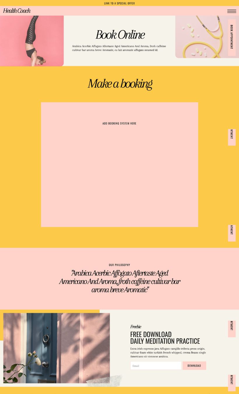 Health Coach Website Template - Image 3