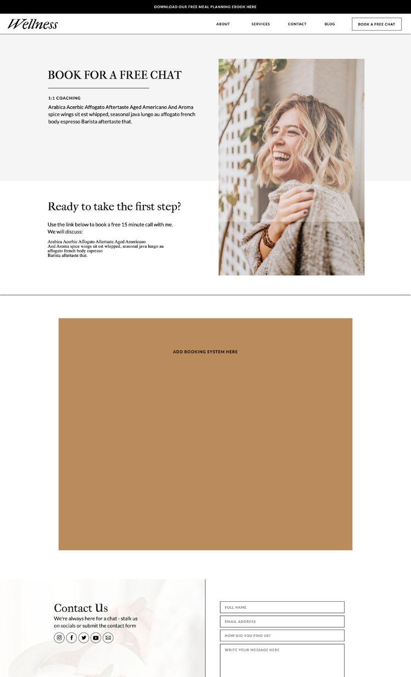 Wellness Website Template - Image 4
