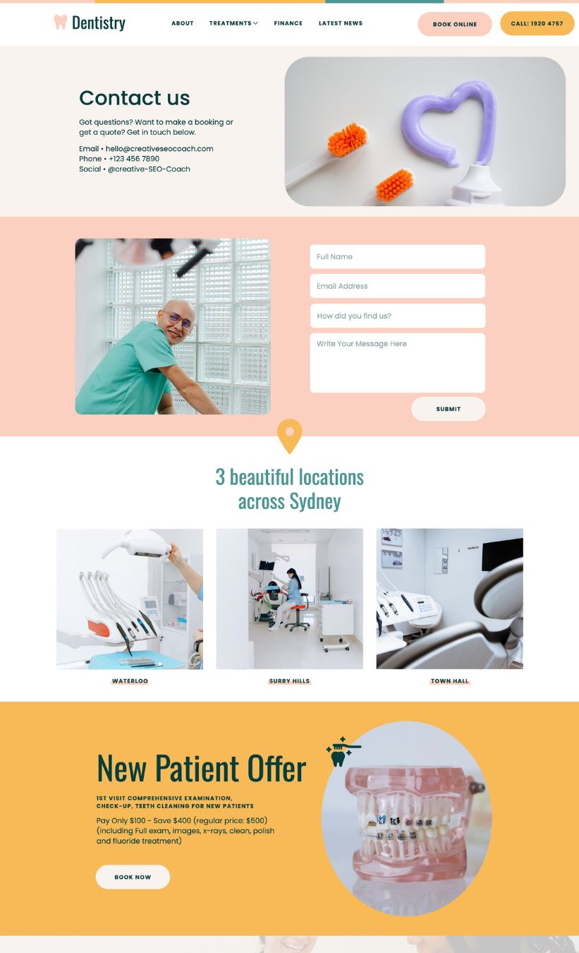 Dentist Website Template - Image 7