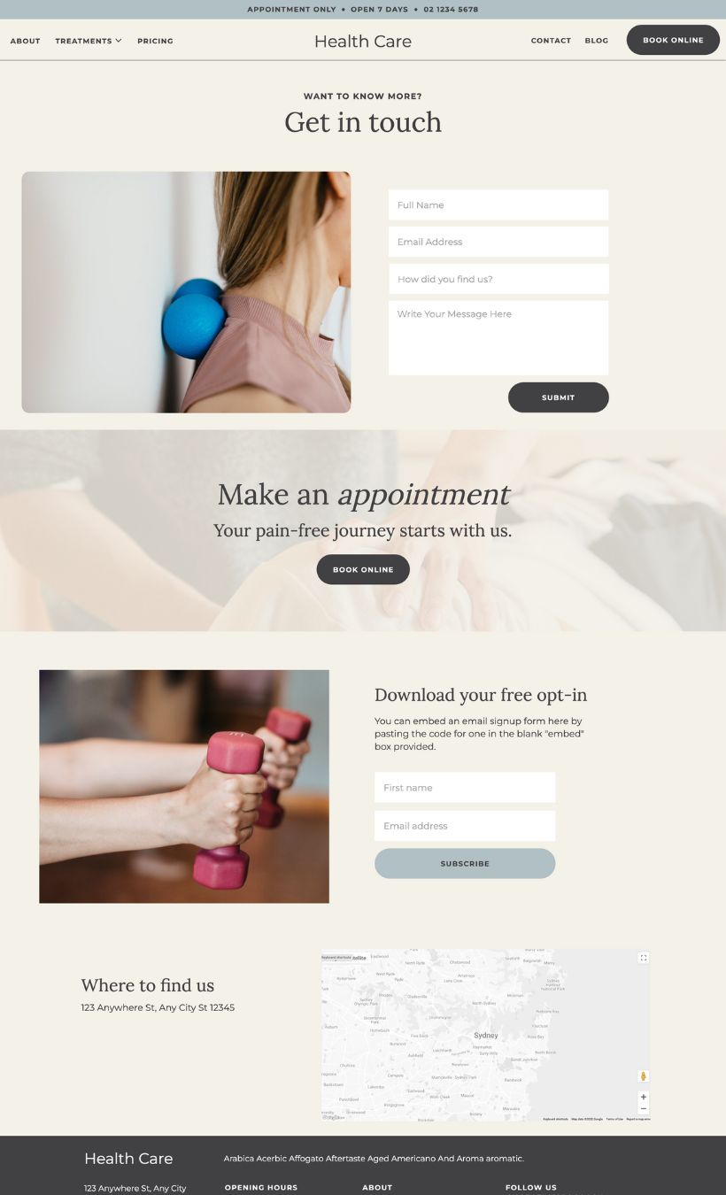 Health Service Showit Template - Image 5