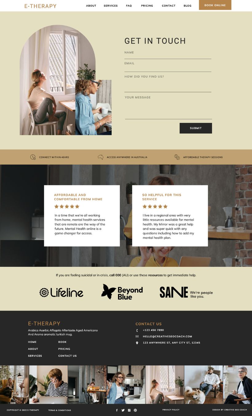 Therapist Showit Website Template - Image 4
