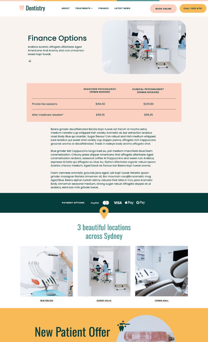 Dentist Website Template - Image 5