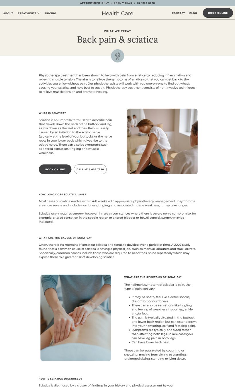 Health Service Showit Template - Image 6
