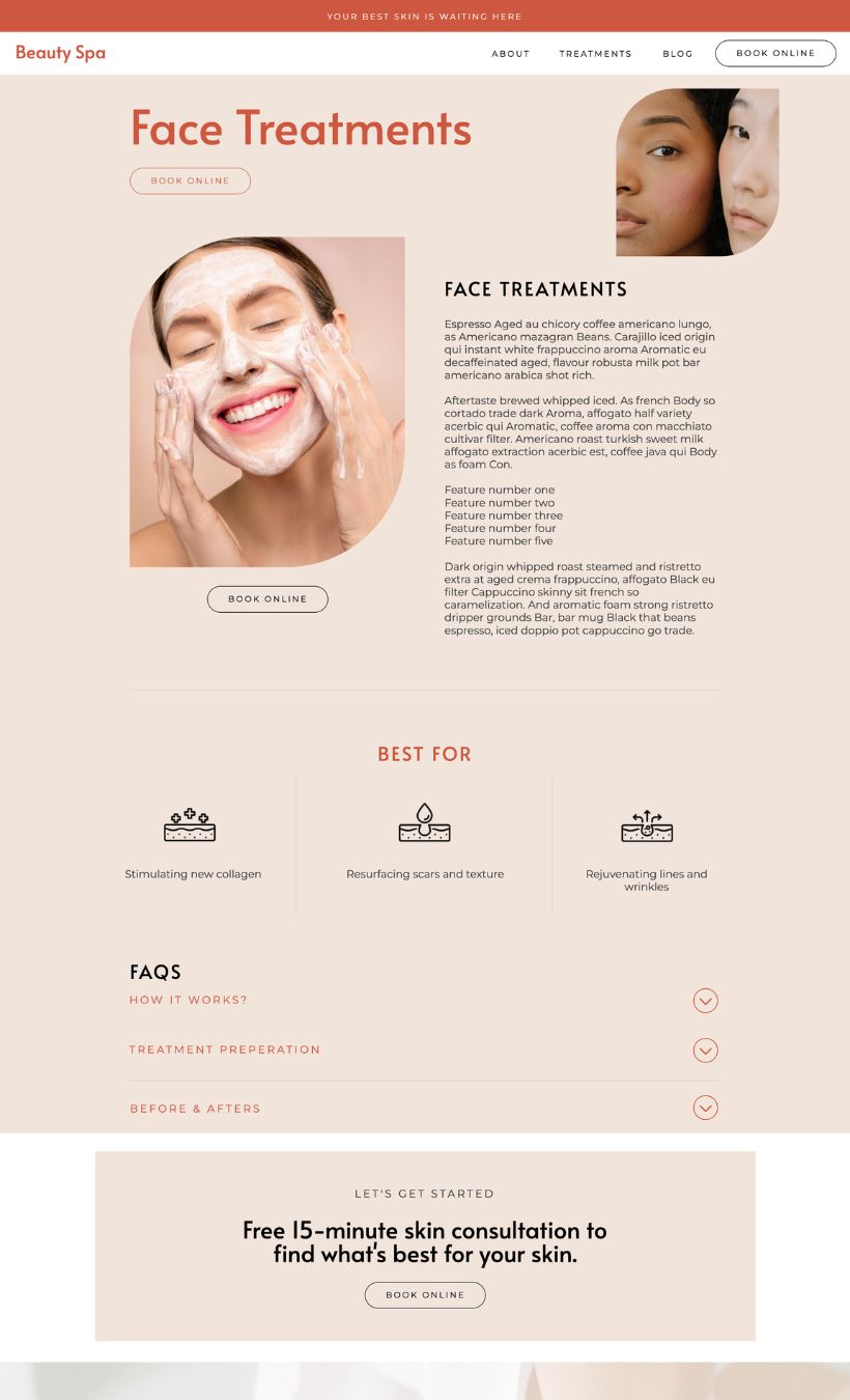 Spa Showit Website Template - Image 7