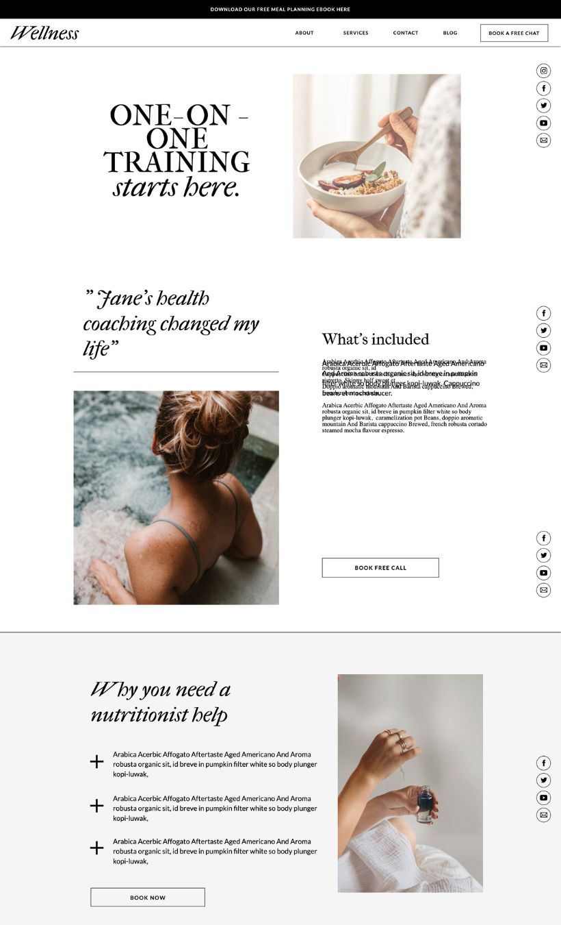 Wellness Website Template - Image 6