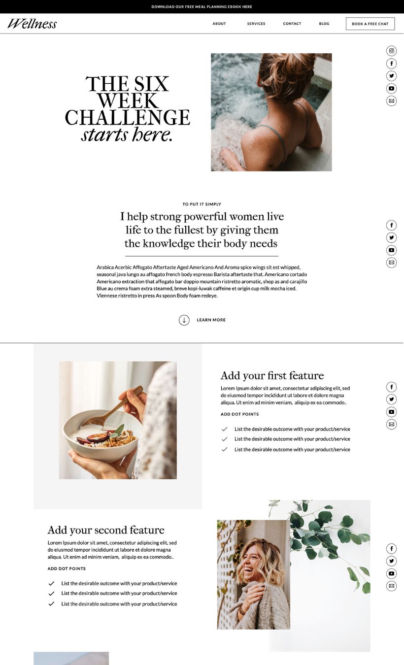 Wellness Website Template - Image 7