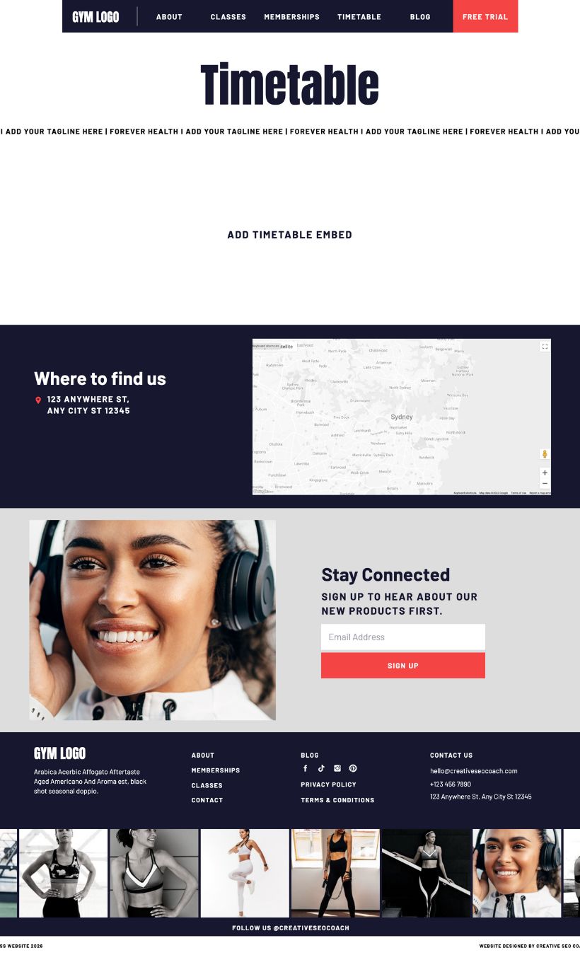 Gym Website Template - Image 6