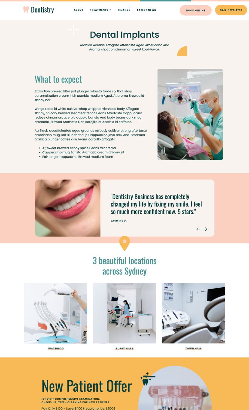 Dentist Website Template - Image 8