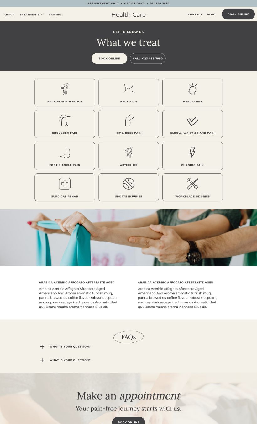 Health Service Showit Template - Image 8