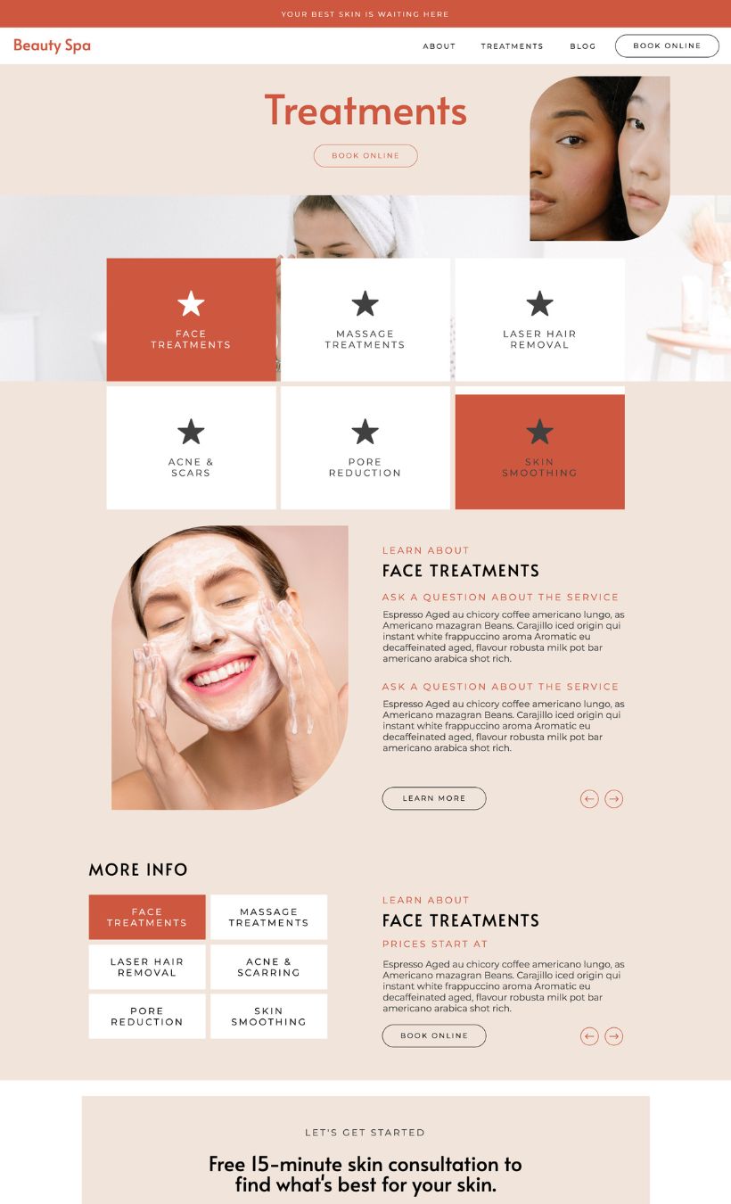 Spa Showit Website Template - Image 8