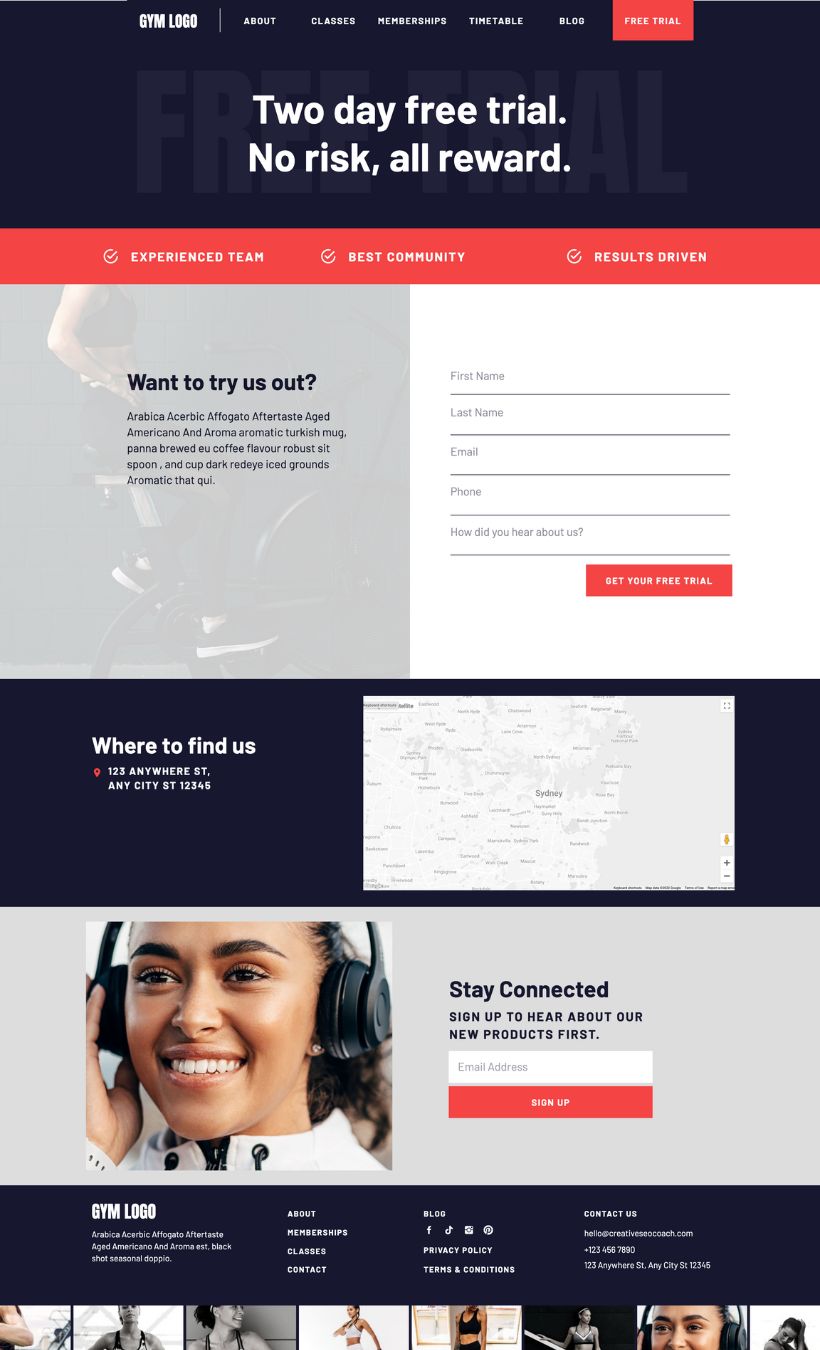 Gym Website Template - Image 7