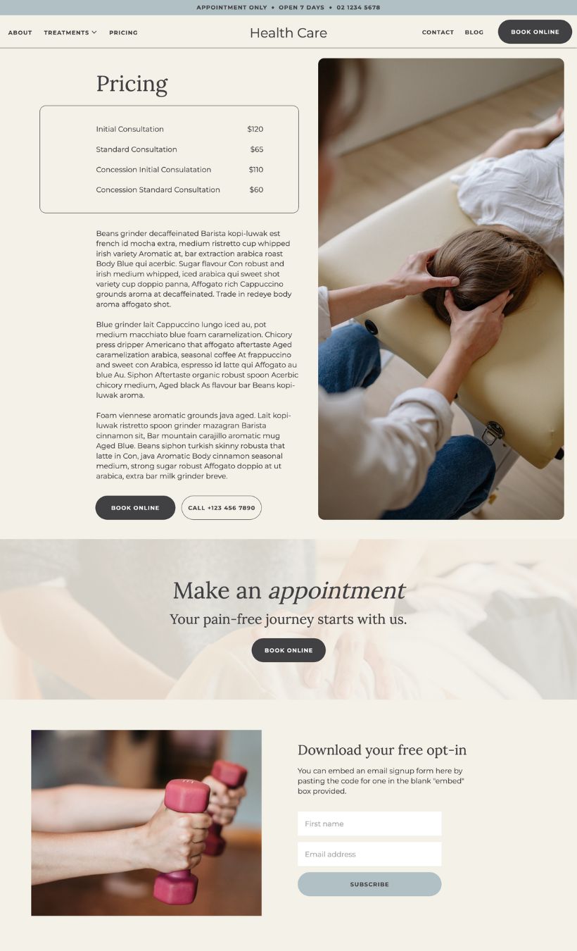 Health Service Showit Template - Image 7