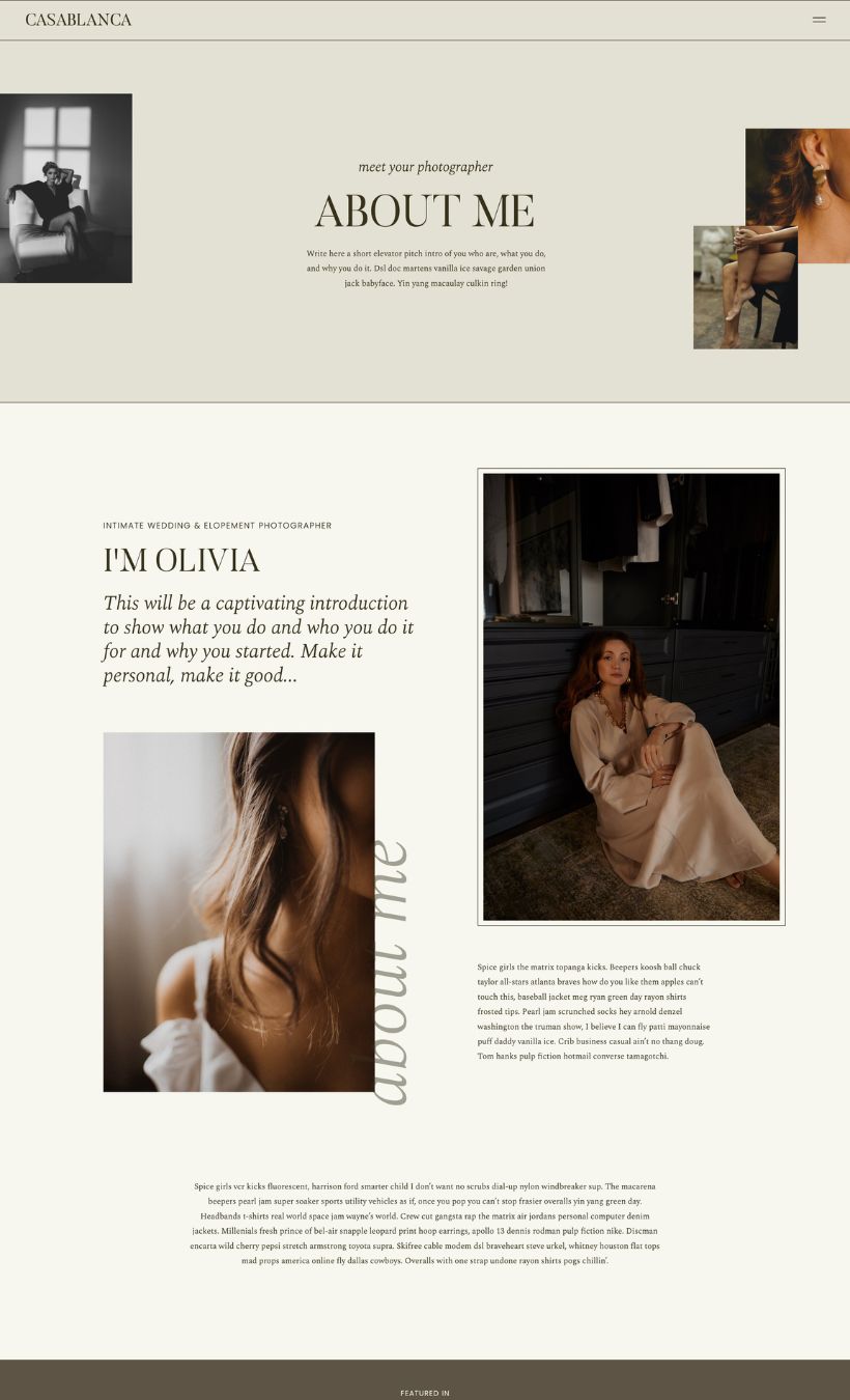 Casablanca Showit Template - Image 2