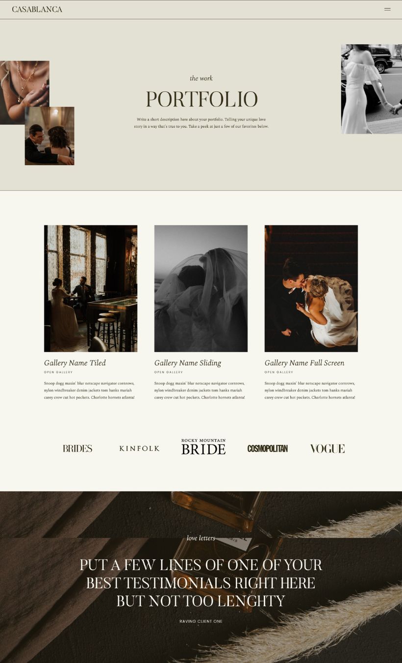 Casablanca Showit Template - Image 4