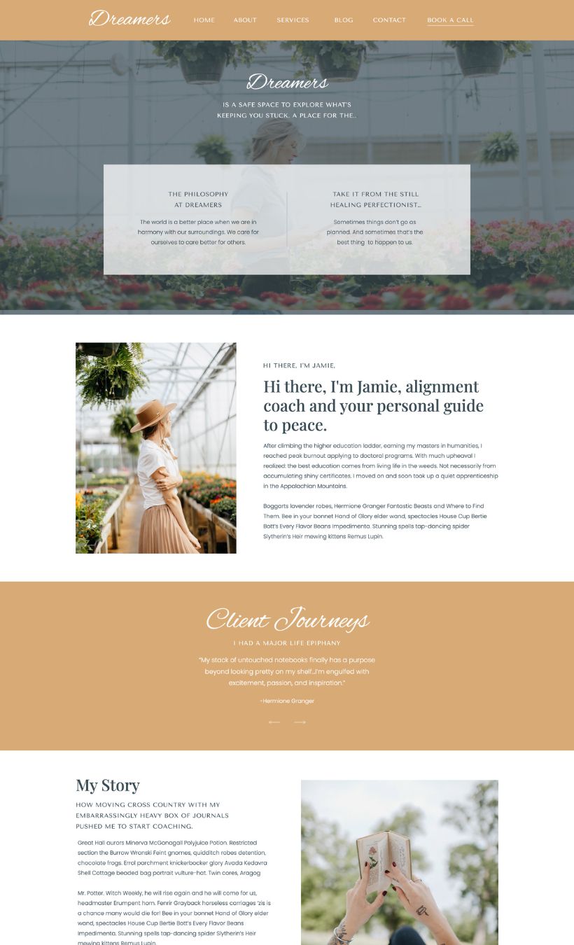 Dreamers Showit Website Template - Image 3